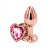 Rear Assets Rose Gold Heart Small - Pink - Anal Products