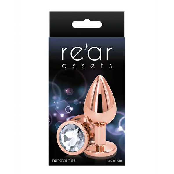 Rear Assets Rose Gold Medium - Clear - Anal Products