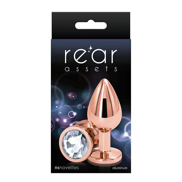 Rear Assets Rose Gold Medium - Clear - Anal Products