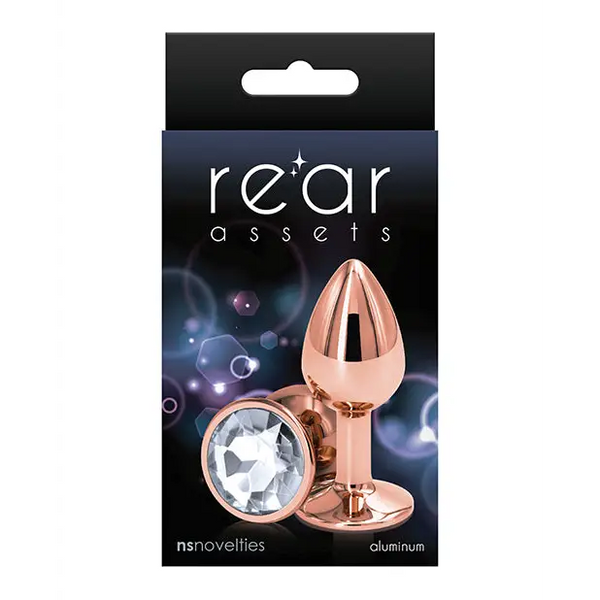 Rear Assets Rose Gold Small - Clear - Anal Products