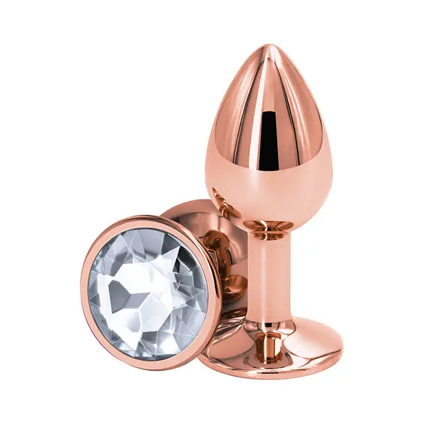 Rear Assets Rose Gold Small - Clear - Anal Products