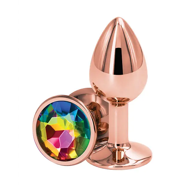 Rear Assets Rose Gold Small - Rainbow - Anal Products