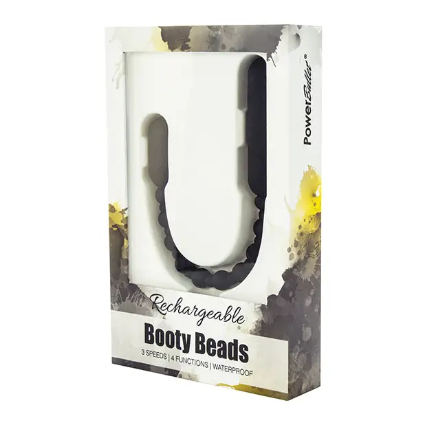 Rechargeable Booty Beads - Black - Anal Products