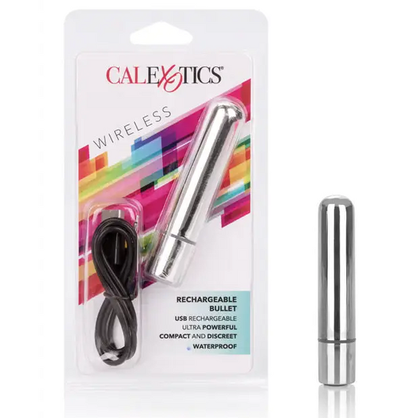 Rechargeable Bullet - Silver - Stimulators
