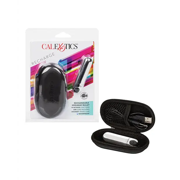Rechargeable Hideaway Bullet - Silver - Stimulators