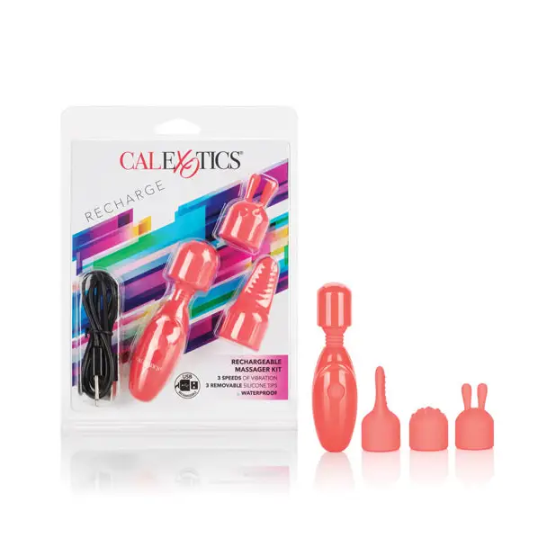 Rechargeable Massager Kit - Orange - Stimulators