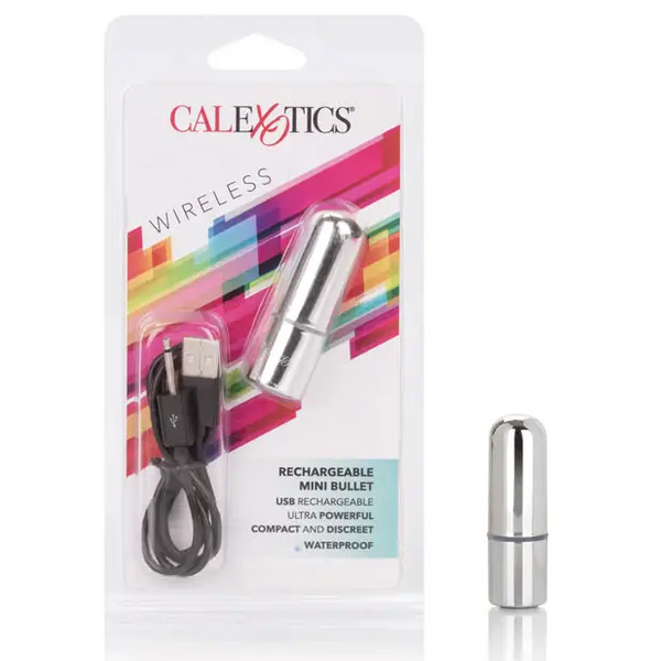 Rechargeable Mini Bullet - Silver - Stimulators