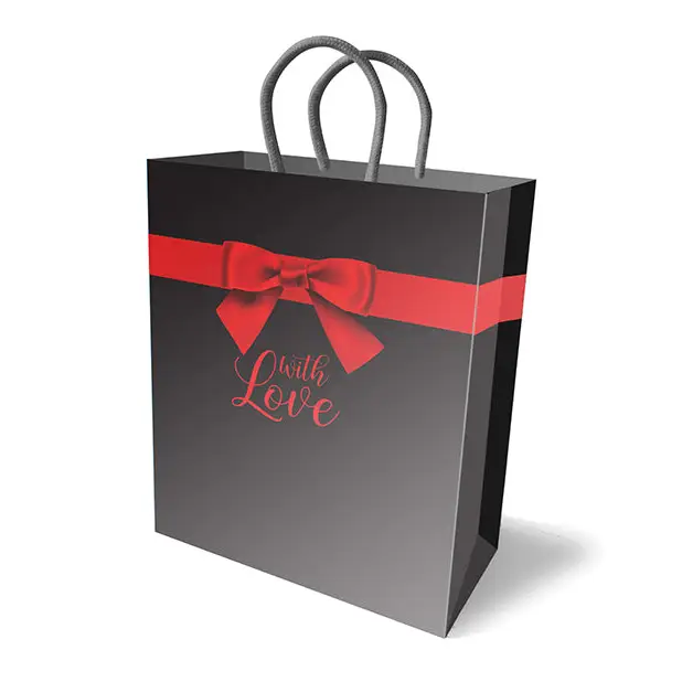 Red Bow With Love Gift Bag - Bachelorette & Party Supplies