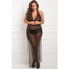 Rene Rofe All Out 2 pc Gown Set Black 1X/2X - Lingerie - Plus/Queen - Packaged
