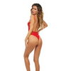 Rene Rofe Deep Desire Lace Teddy Red O/S - Lingerie - Packaged