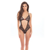 Rene Rofe Delicate Darling Teddy Black S/M - Lingerie - Packaged