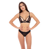 Rene Rofe New in Town Bra & Panty Black S/M - Lingerie - Packaged