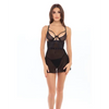 Rene Rofe New in Town Chemise & G-String Black S/M - Lingerie - Packaged
