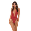 Rene Rofe Plunge in Teddy Red M/L - Lingerie - Packaged