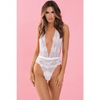 Rene Rofe Plunge in Teddy White S/M - Lingerie - Packaged