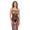 Rene Rofe Sparkle Crotchless Bodystocking Black O/S - Lingerie - Packaged