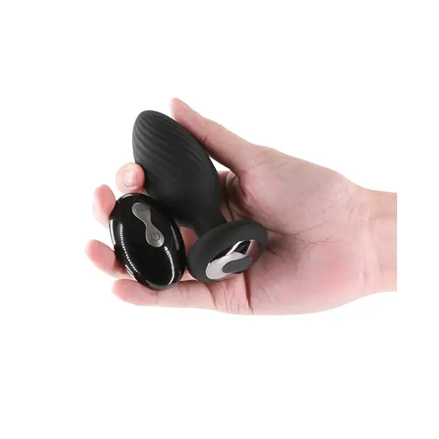 Renegade Alpine 2.0 Gyrating & Vibrating Butt Plug w/Remote - Black - Anal Products