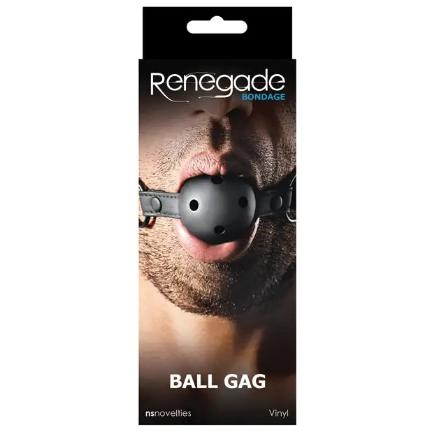 Renegade Bondage Ball Gag - Black - Bondage Blindfolds & Restraints