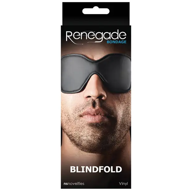 Renegade Bondage Blindfold - Black - Bondage Blindfolds & Restraints