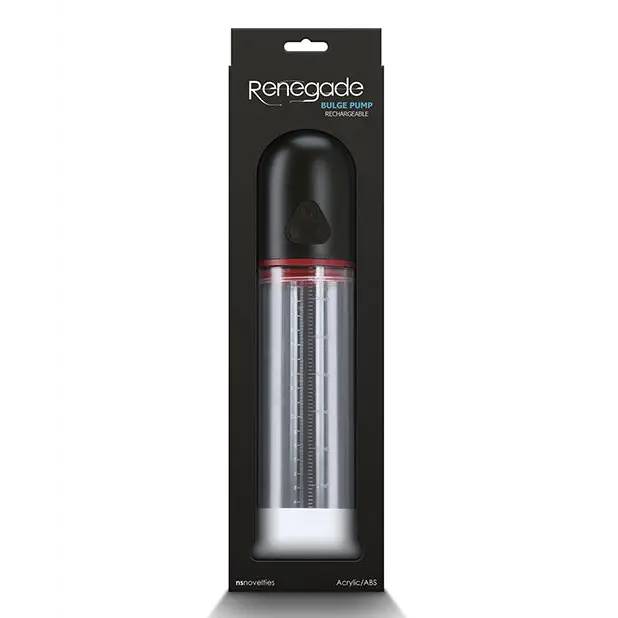 Renegade Bulge Vibrating Pump - Black - Penis Enhancement