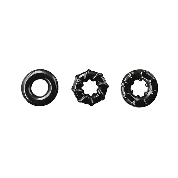 Renegade Dyno Rings - Black - Penis Enhancement