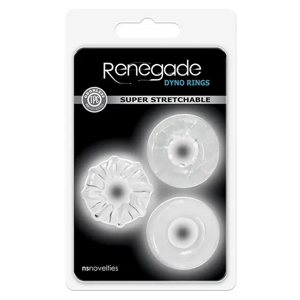 Renegade Dyno Rings - Clear - Penis Enhancement
