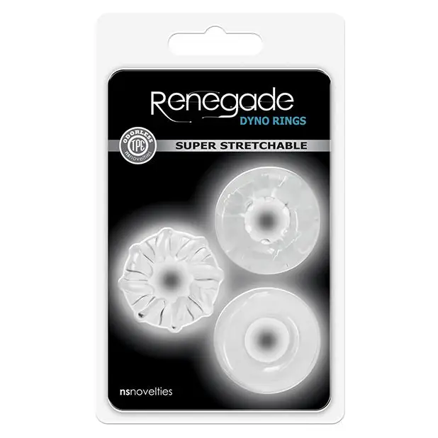 Renegade Dyno Rings - Clear - Penis Enhancement