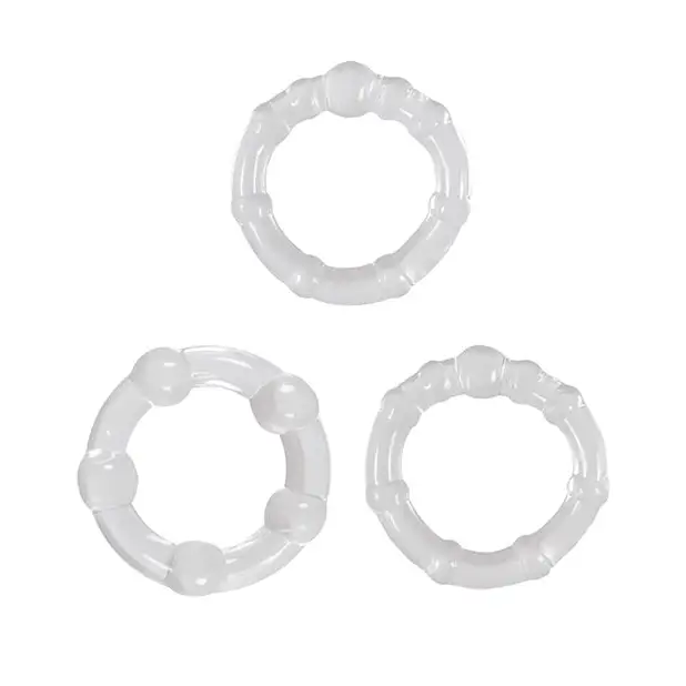 Renegade Intensity Rings - Clear - Penis Enhancement