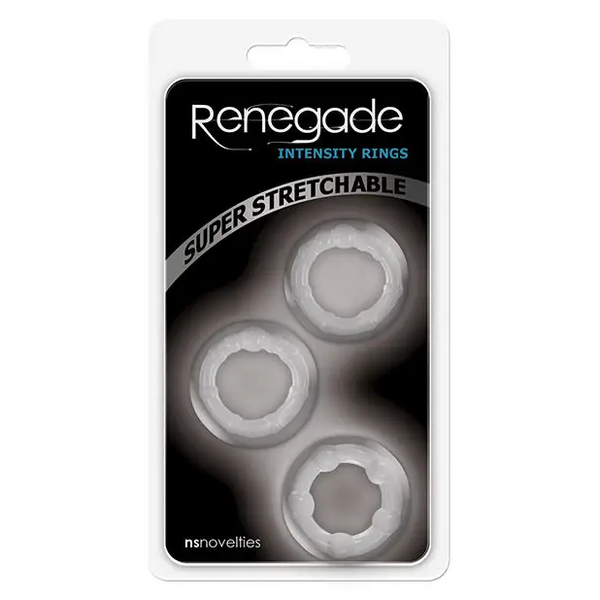 Renegade Intensity Rings - Clear - Penis Enhancement