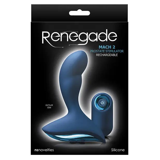Renegade Mach II w/Remote - Blue - Anal Products