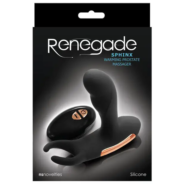 Renegade Sphinx Warming Prostate Massager - Black - Anal Products