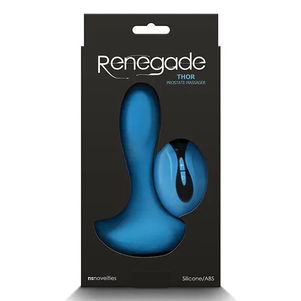 Renegade Thor Prostate Massager w/Remote - Teal - Anal Products
