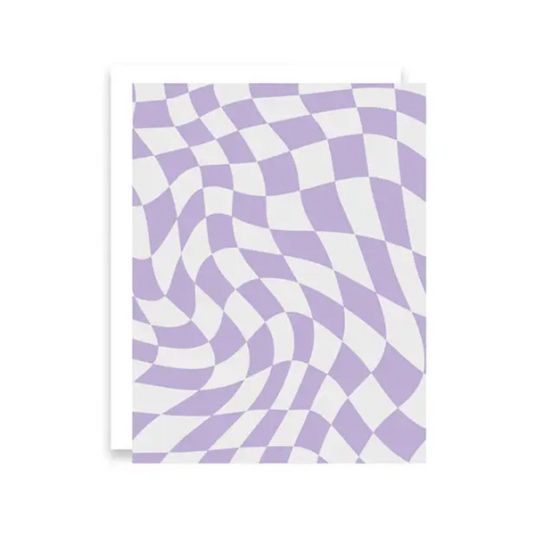 Retro Purple Greeting Card