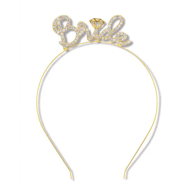 Rhinestone Bride Headband - Bachelorette & Party Supplies