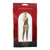 Rhinestone Fishnet Full Sleeved Bodystocking Black O/S - Lingerie - Packaged
