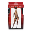 Rhinestone Fishnet Full Sleeved Bodystocking Black O/S - Lingerie - Packaged