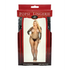 Rhinestone Fishnet Full Sleeved Bodystocking Black QN - Lingerie - Plus/Queen - Packaged