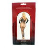 Rhinestone Fishnet Full Sleeved Bodystocking Black QN - Lingerie - Plus/Queen - Packaged