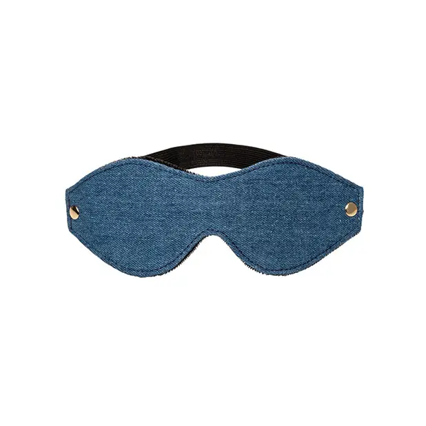 Ride ’Em Premium Denim Collection Eye Mask - Bondage Blindfolds & Restraints