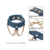 Ride ’Em Premium Denim Collection Wrist Cuffs - Bondage Blindfolds & Restraints
