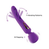 Riley Vibrating Massage Wand & G-Spot Tapping Stimulator - Purple - Stimulators