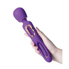 Riley Vibrating Massage Wand & G-Spot Tapping Stimulator - Purple - Stimulators