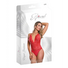 Risqué Business Lace & Mesh Teddy w/Snap Crotch Red L/XL - Lingerie - Packaged