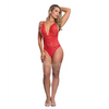 Risqué Business Lace & Mesh Teddy w/Snap Crotch Red L/XL - Lingerie - Packaged