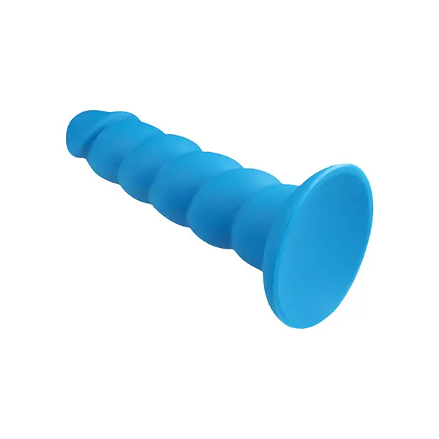 Rock Candy Suga Daddy 7’’ Silicone Dildo - Blue - Dongs & Dildos