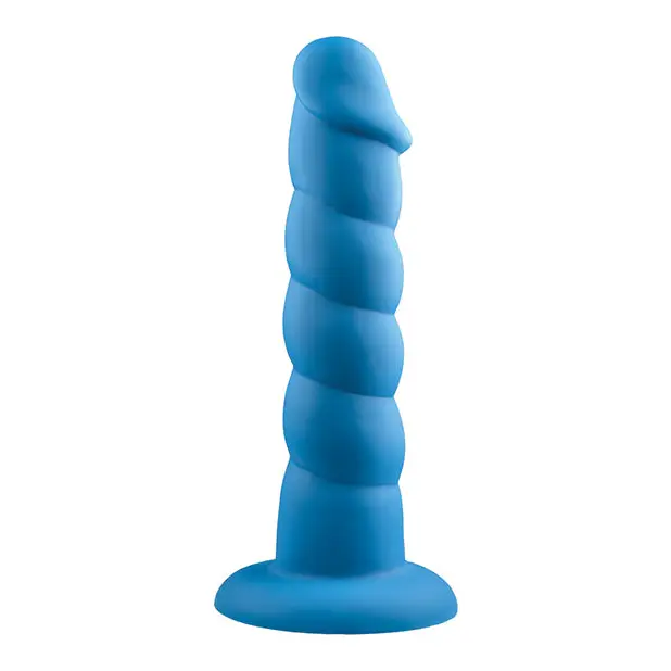 Rock Candy Suga Daddy 9.5’’ Silicone Dildo - Blue - Dongs & Dildos