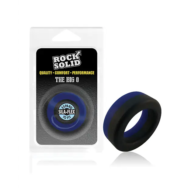 Rock Solid Big O Ring, Black/Blue