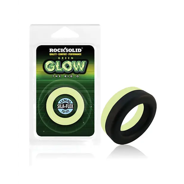 Rock Solid Glow in the Dark Big O Ring, Black/Green