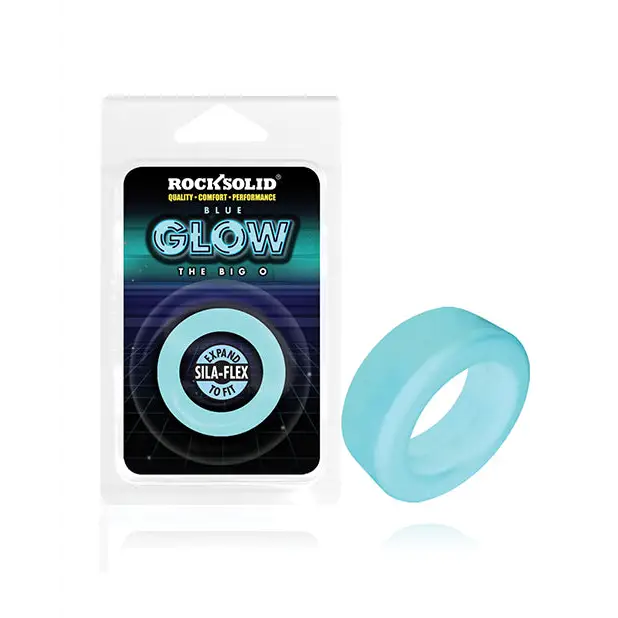 Rock Solid Glow in the Dark Big O Ring, Blue