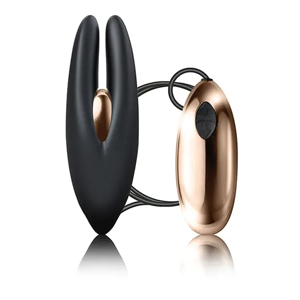 Rocks Off Mimosa, Black/Rose Gold